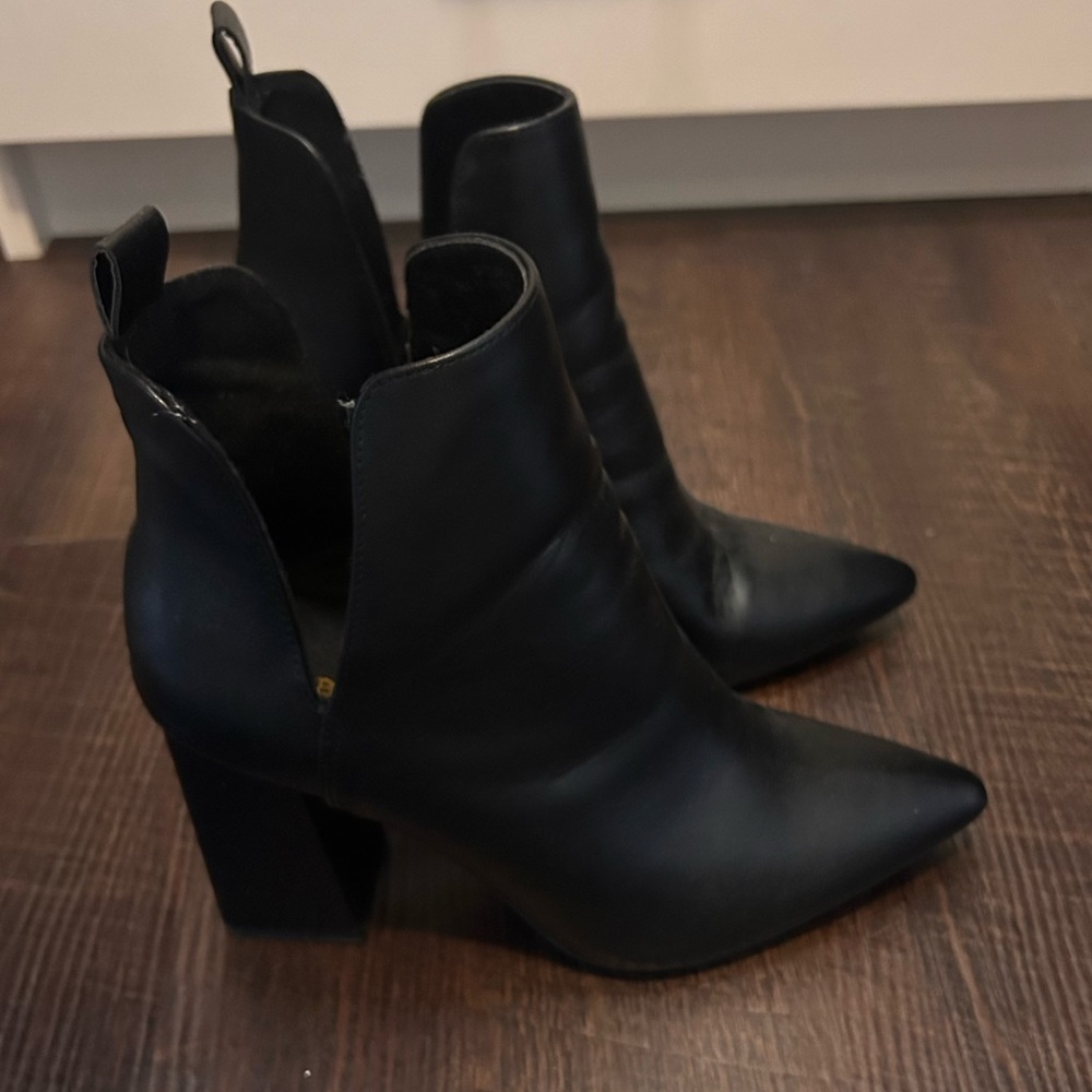 Bamboo booties, worn once